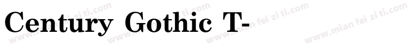 Century Gothic T字体转换